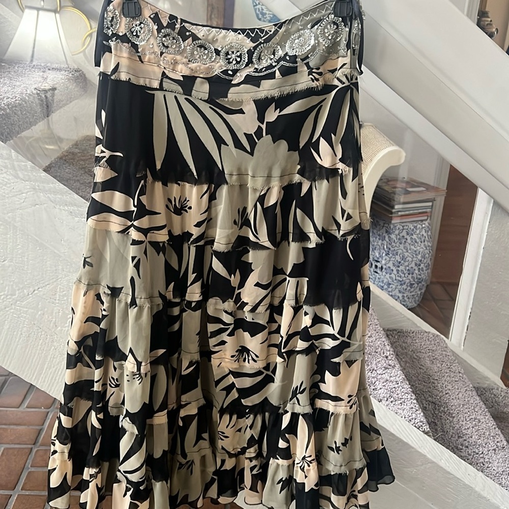 Cutest boho skirt with beaded waist Size 4